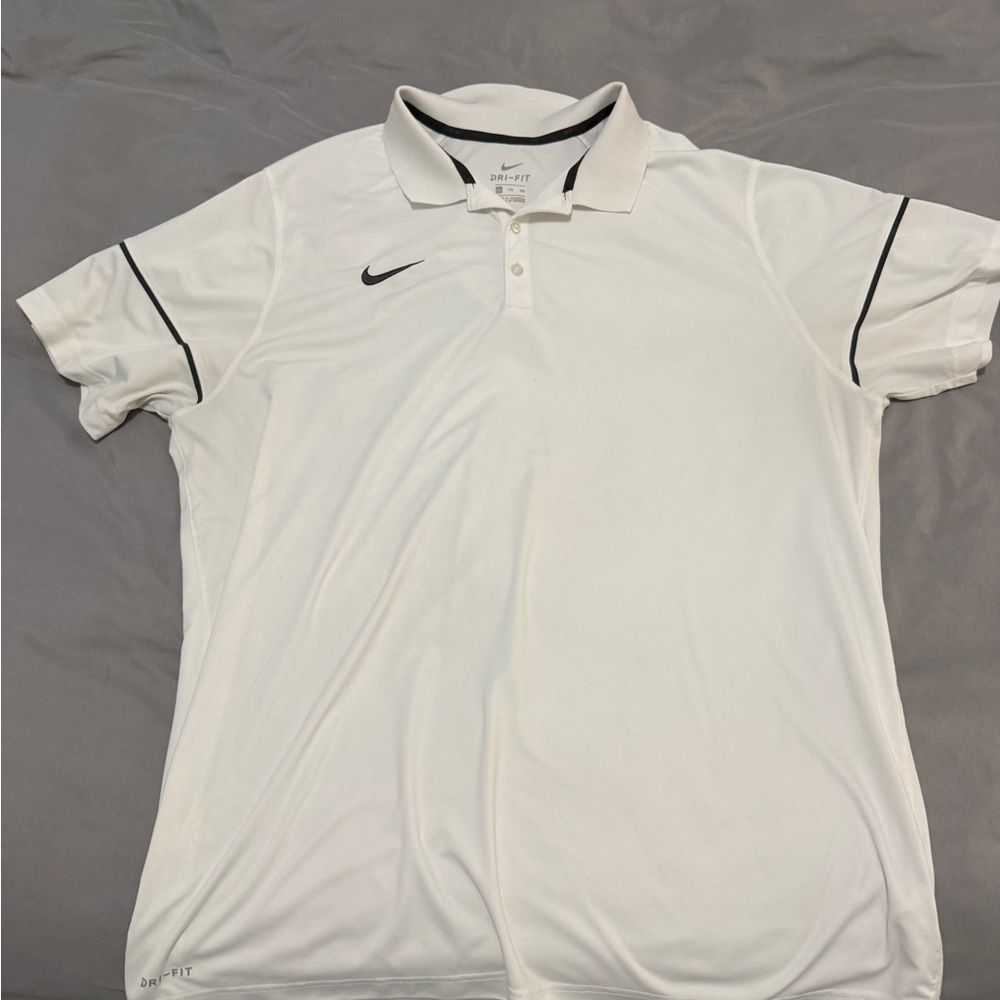 Nike White Polo Shirt Classic Design